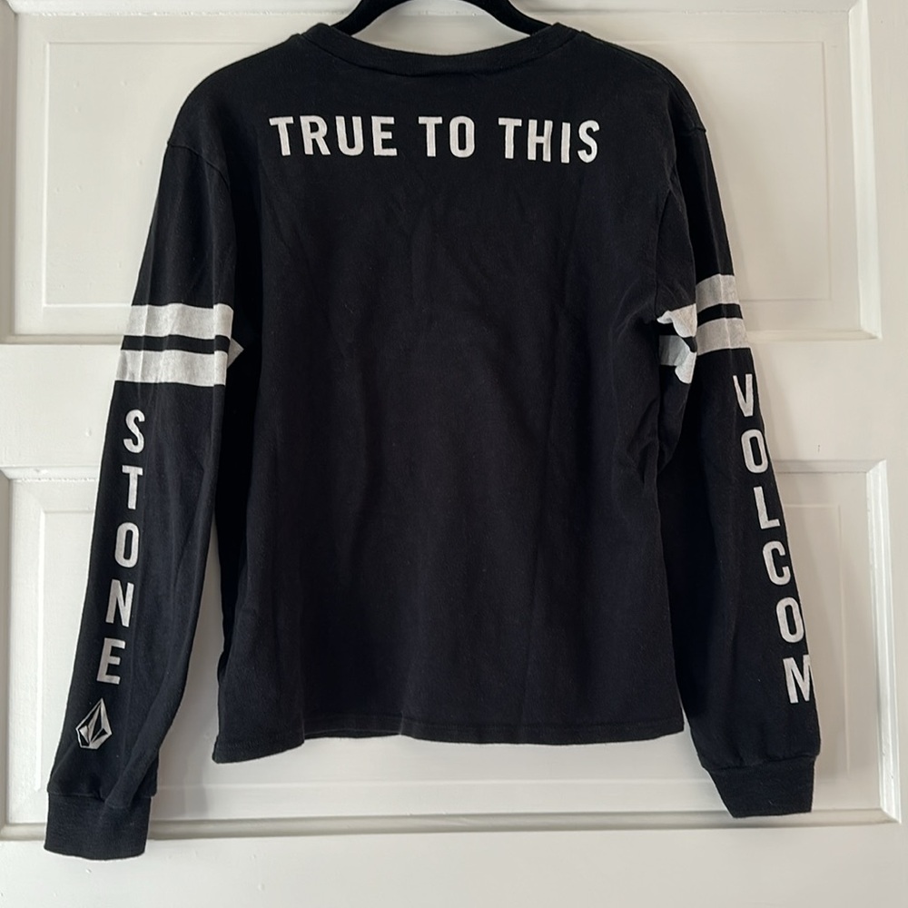 Volcom Long Sleeve Black graphic tee.